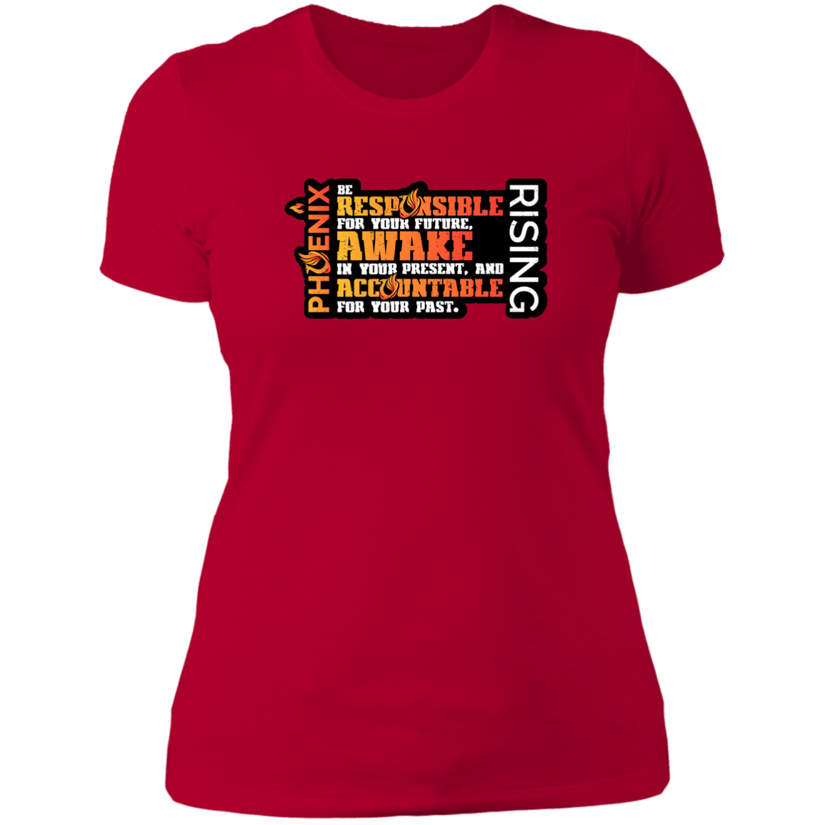 Responsible Awake Accountable - NL3900 Ladies' Boyfriend T-Shirt