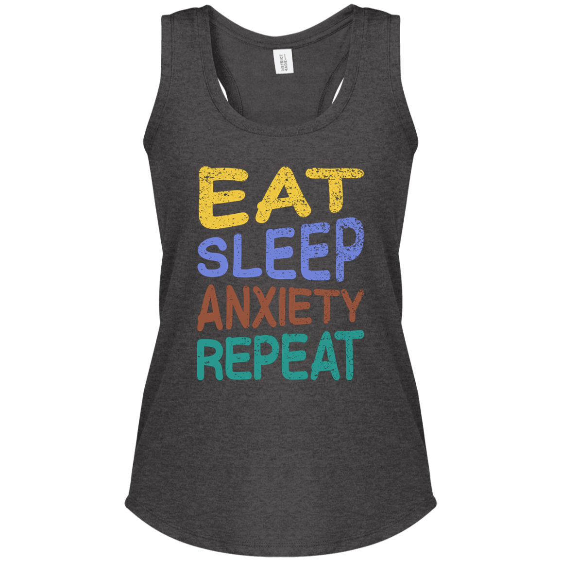 Eat Sleep Anxiety Repeat - Women's Perfect Tri Racerback Tank