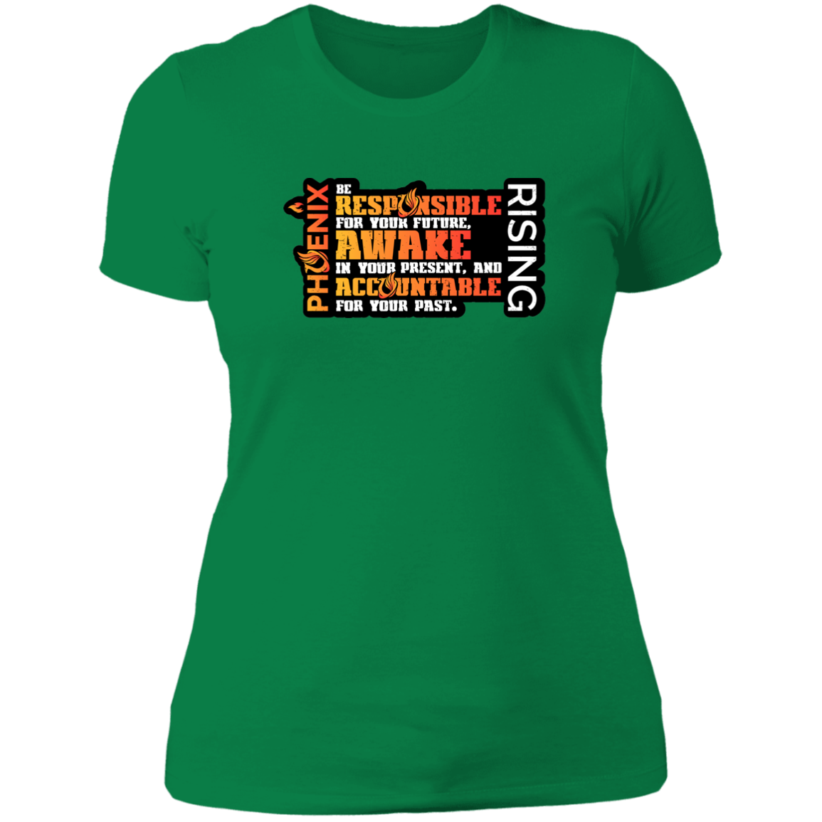 Responsible Awake Accountable - NL3900 Ladies' Boyfriend T-Shirt