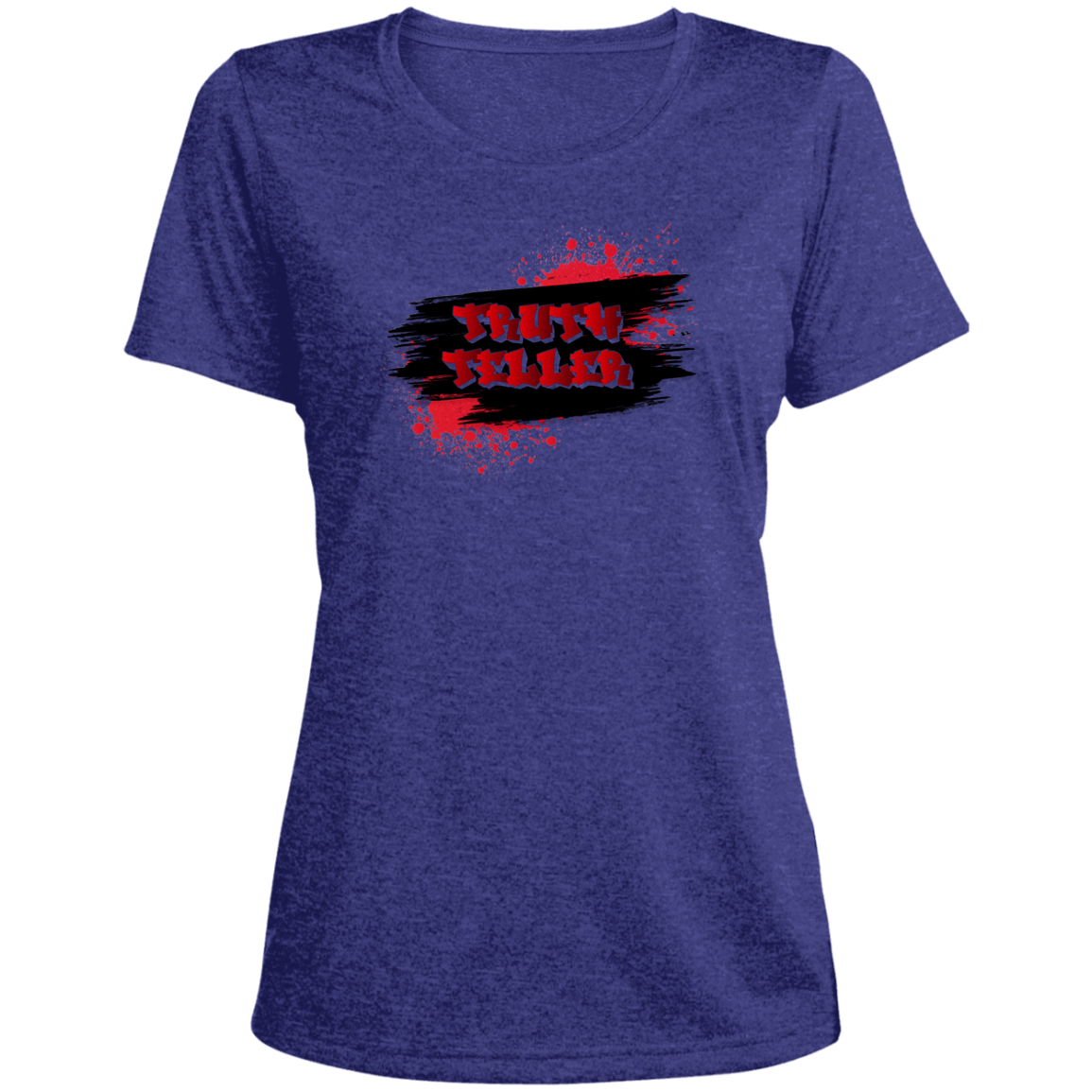 Truth Teller - LST360 Ladies' Heather Scoop Neck Performance Tee