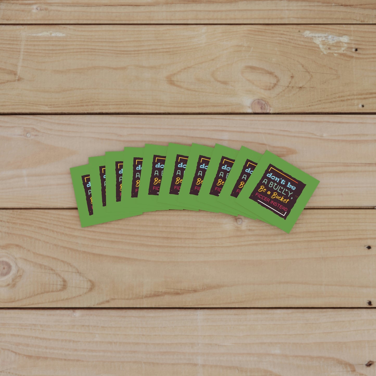 Be A Bucket Filler - Laminate Stickers, Square