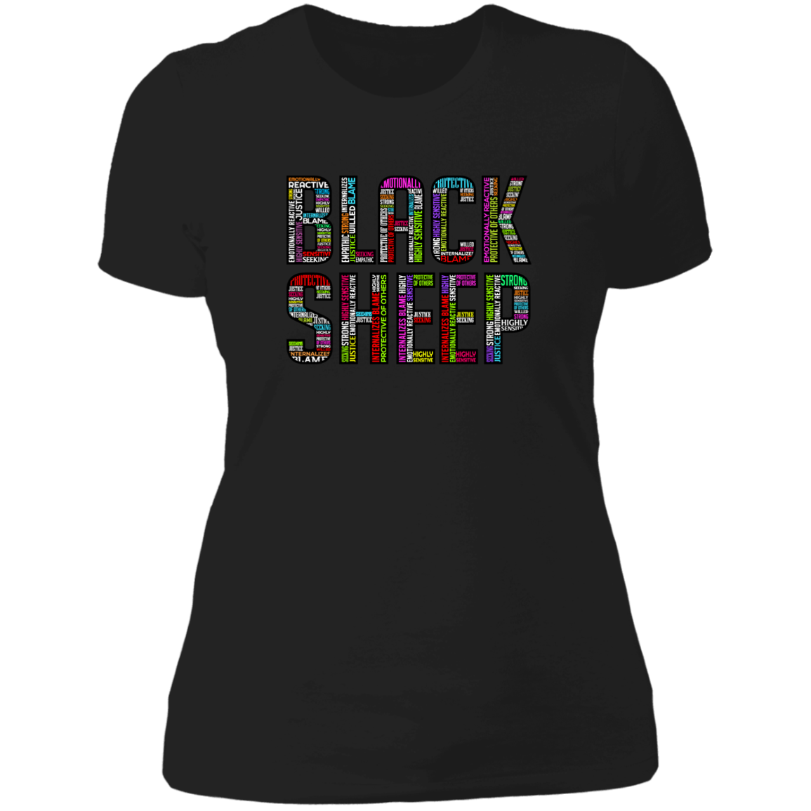 Black Sheep Attributes - NL3900 Ladies' Boyfriend T-Shirt