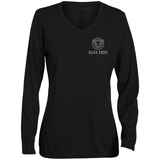 Black Sheep - 1788 Ladies' Moisture-Wicking Long Sleeve V-Neck Tee