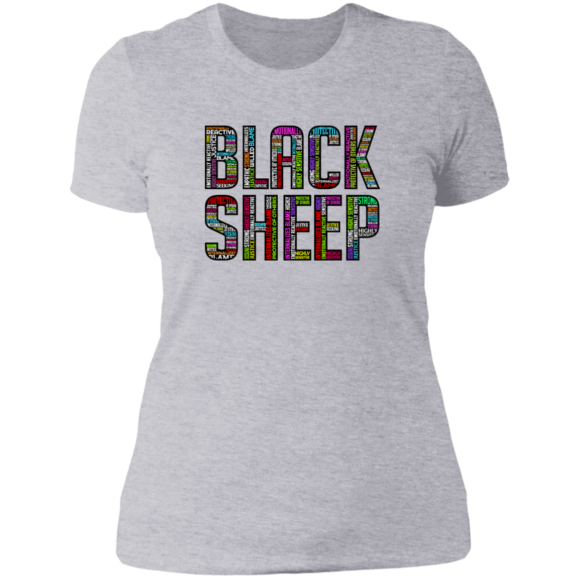 Black Sheep Attributes - NL3900 Ladies' Boyfriend T-Shirt