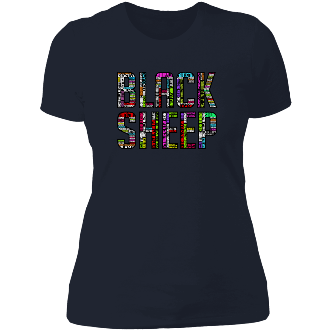 Black Sheep Attributes - NL3900 Ladies' Boyfriend T-Shirt
