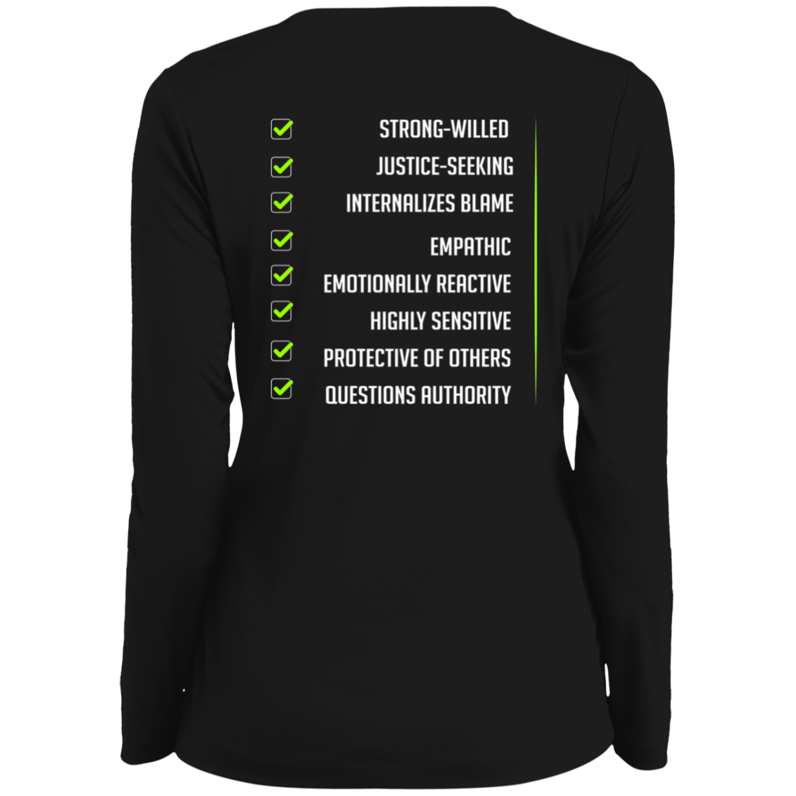 Black Sheep - 1788 Ladies' Moisture-Wicking Long Sleeve V-Neck Tee