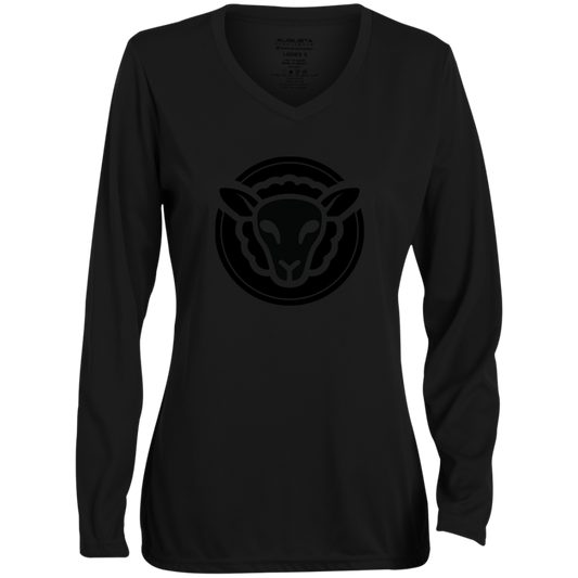 Black Sheep - 1788 Ladies' Moisture-Wicking Long Sleeve V-Neck Tee