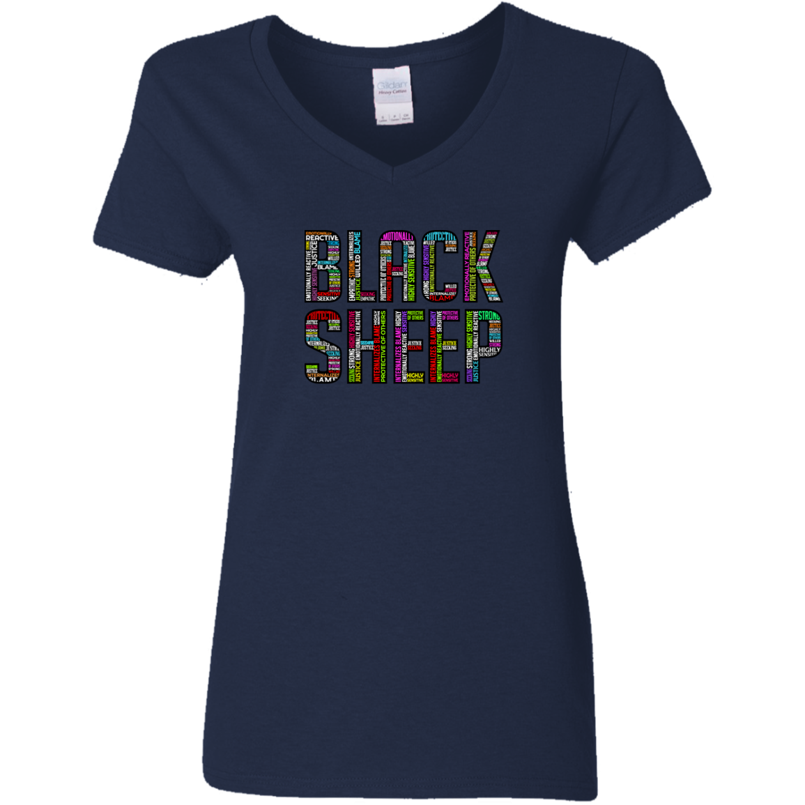 Black Sheep Attributes - G500VL Ladies' 5.3 oz. V-Neck T-Shirt