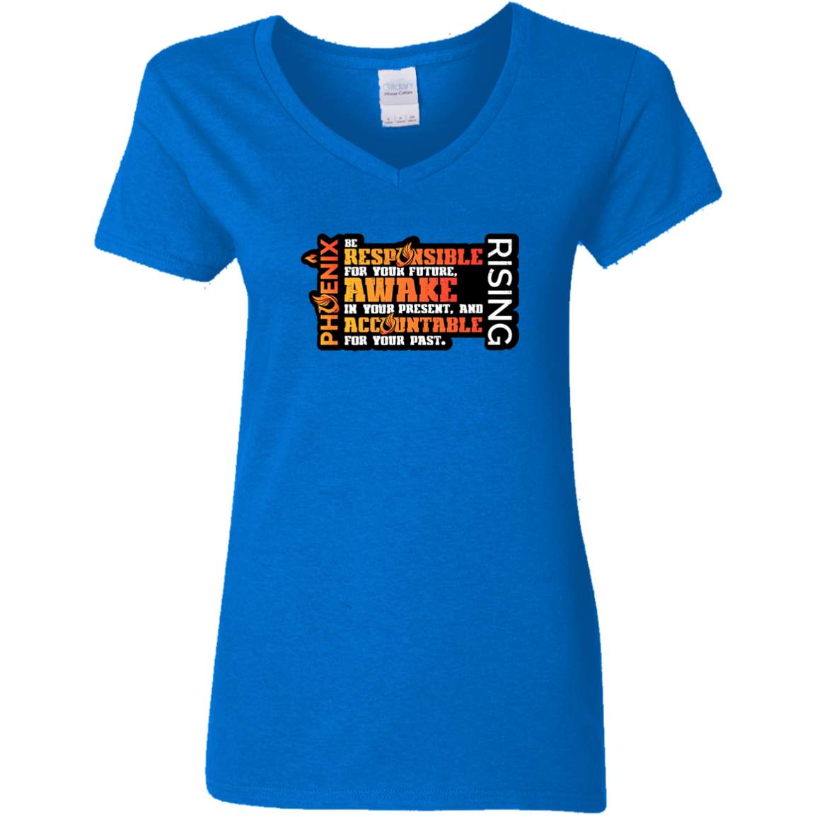 Responsible Awake Accountable - G500VL Ladies' 5.3 oz. V-Neck T-Shirt