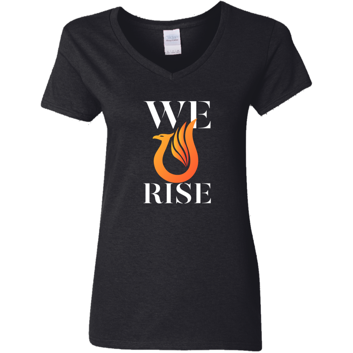 We Rise - G500VL Ladies' 5.3 oz. V-Neck T-Shirt