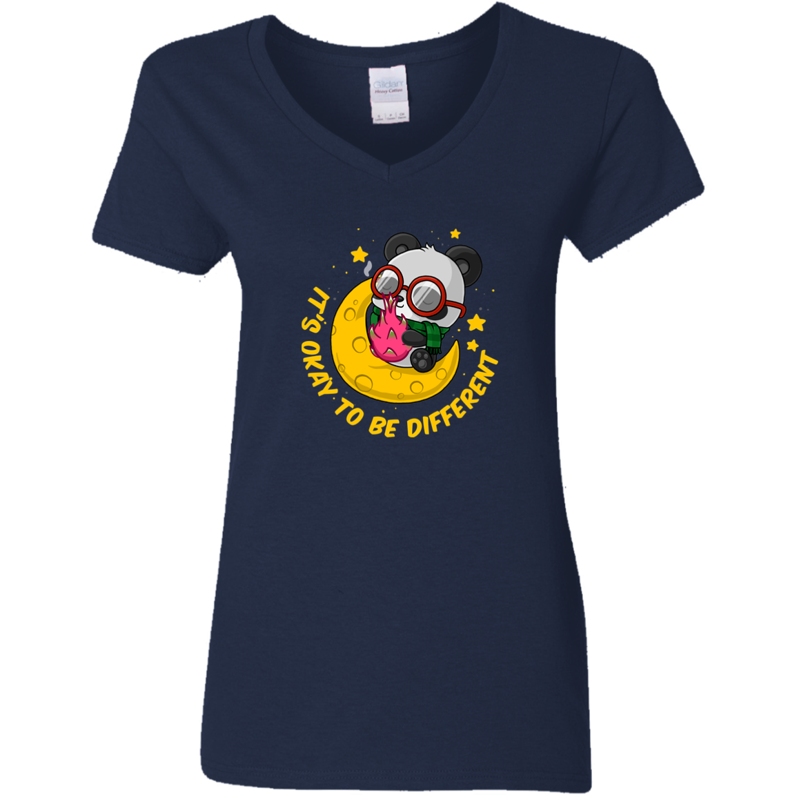 It's Okay To Be Different - G500VL Ladies' 5.3 oz. V-Neck T-Shirt