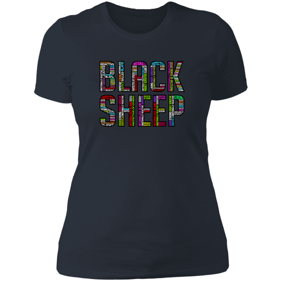 Black Sheep Attributes - NL3900 Ladies' Boyfriend T-Shirt