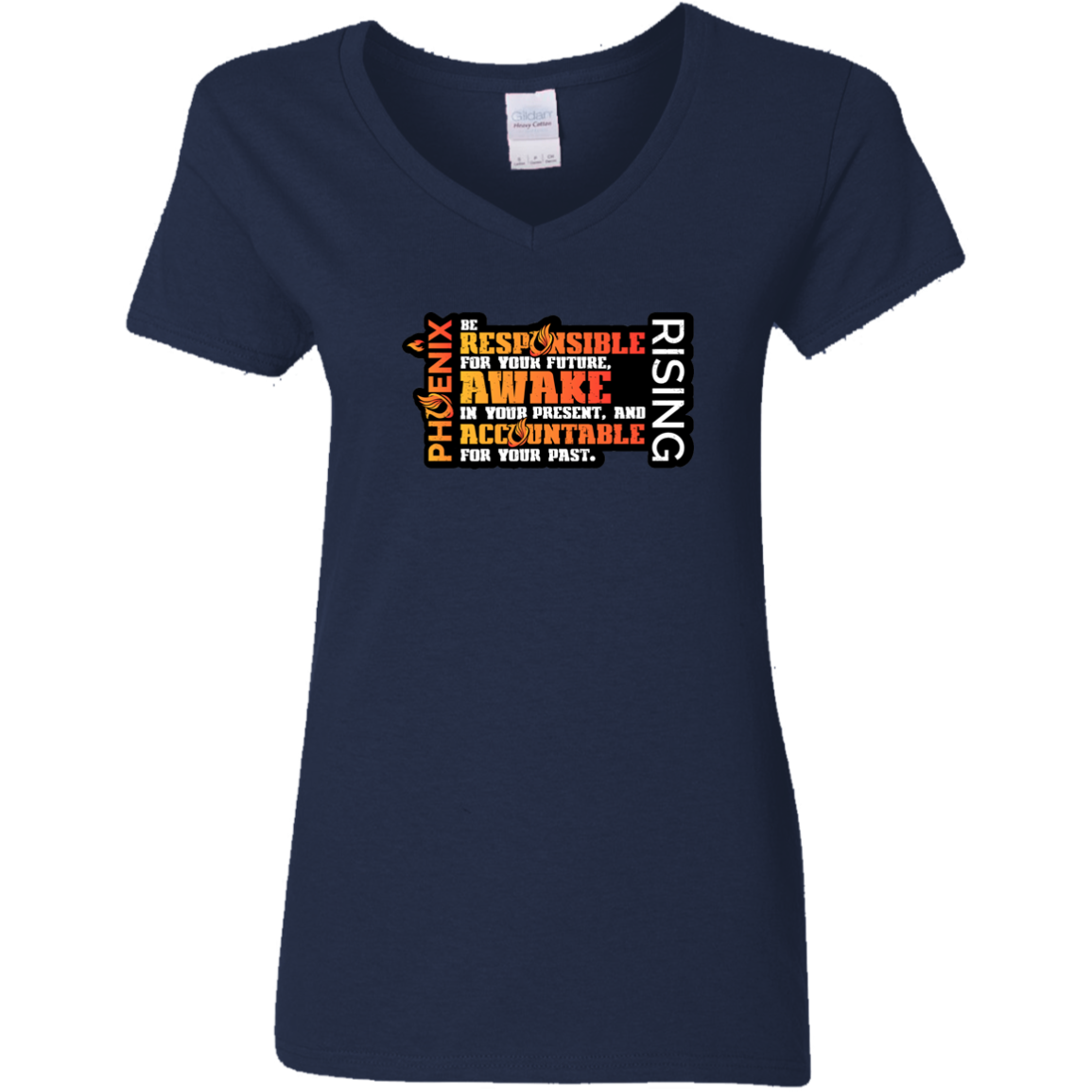 Responsible Awake Accountable - G500VL Ladies' 5.3 oz. V-Neck T-Shirt