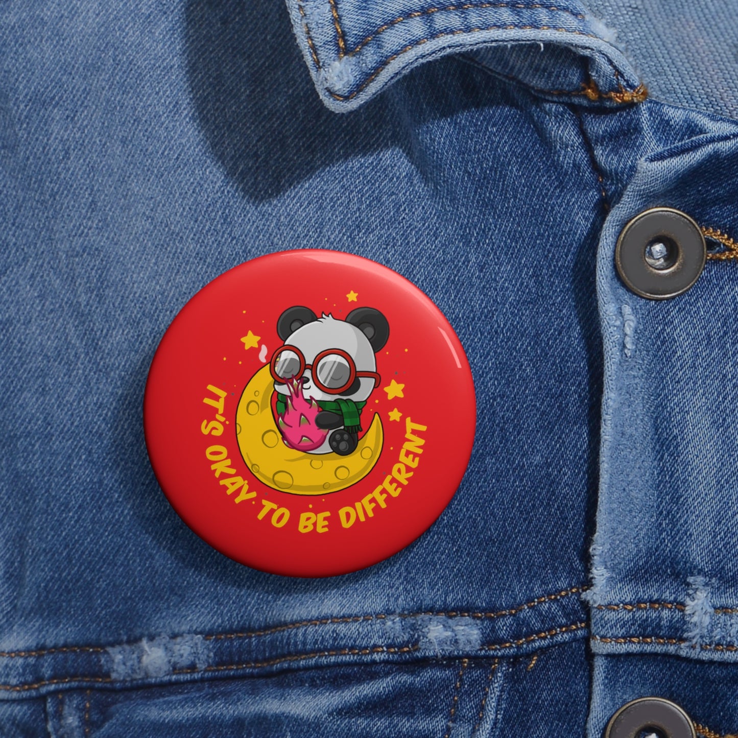 It's Okay To Be Different - Custom Pin Buttons
