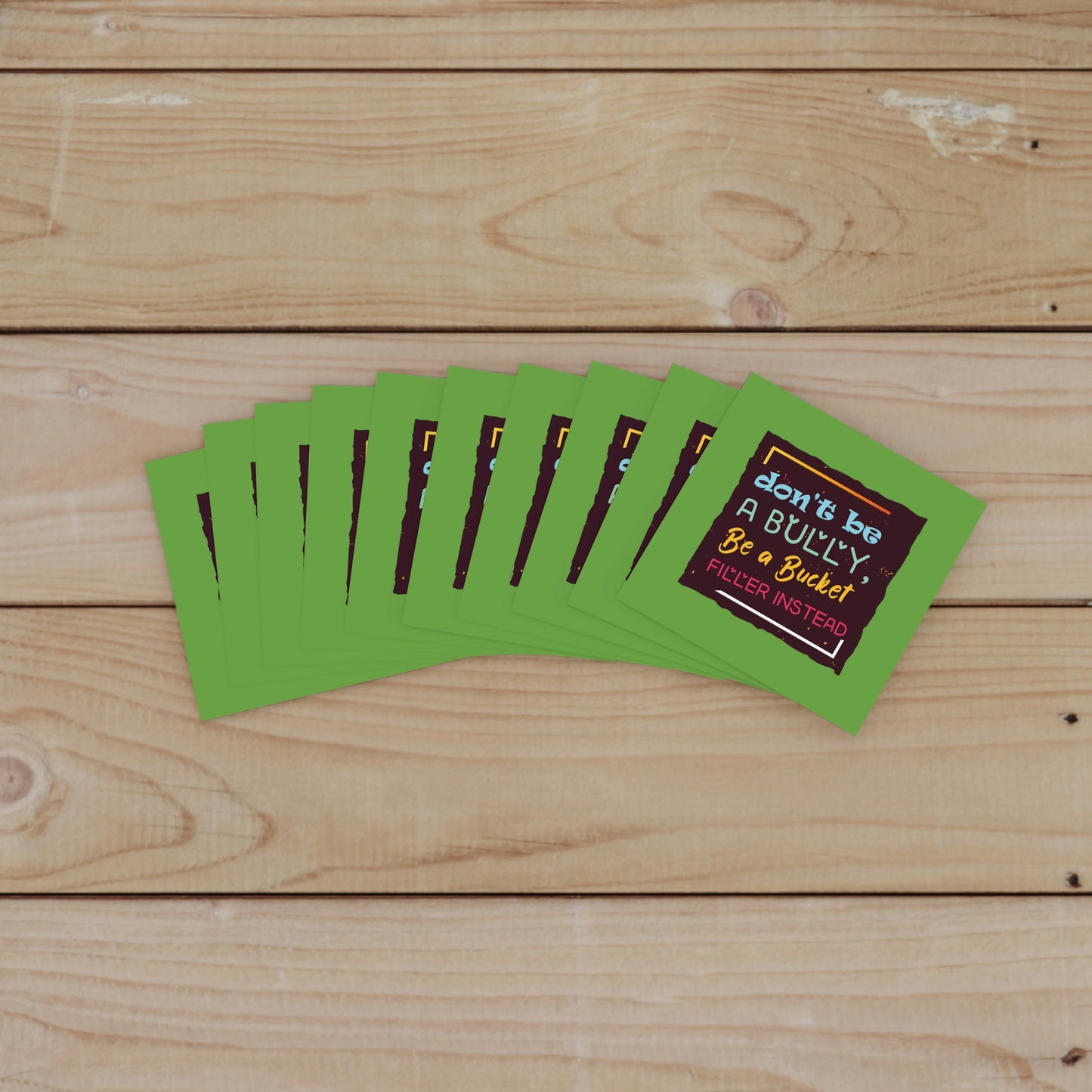 Be A Bucket Filler - Laminate Stickers, Square