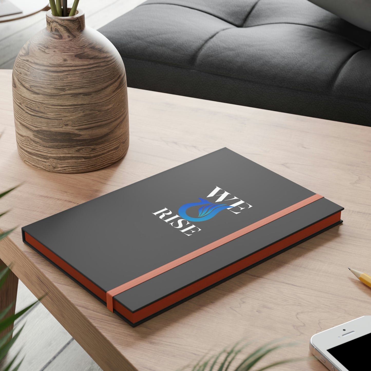 We Rise (Blue) - Color Contrast Notebook - Ruled