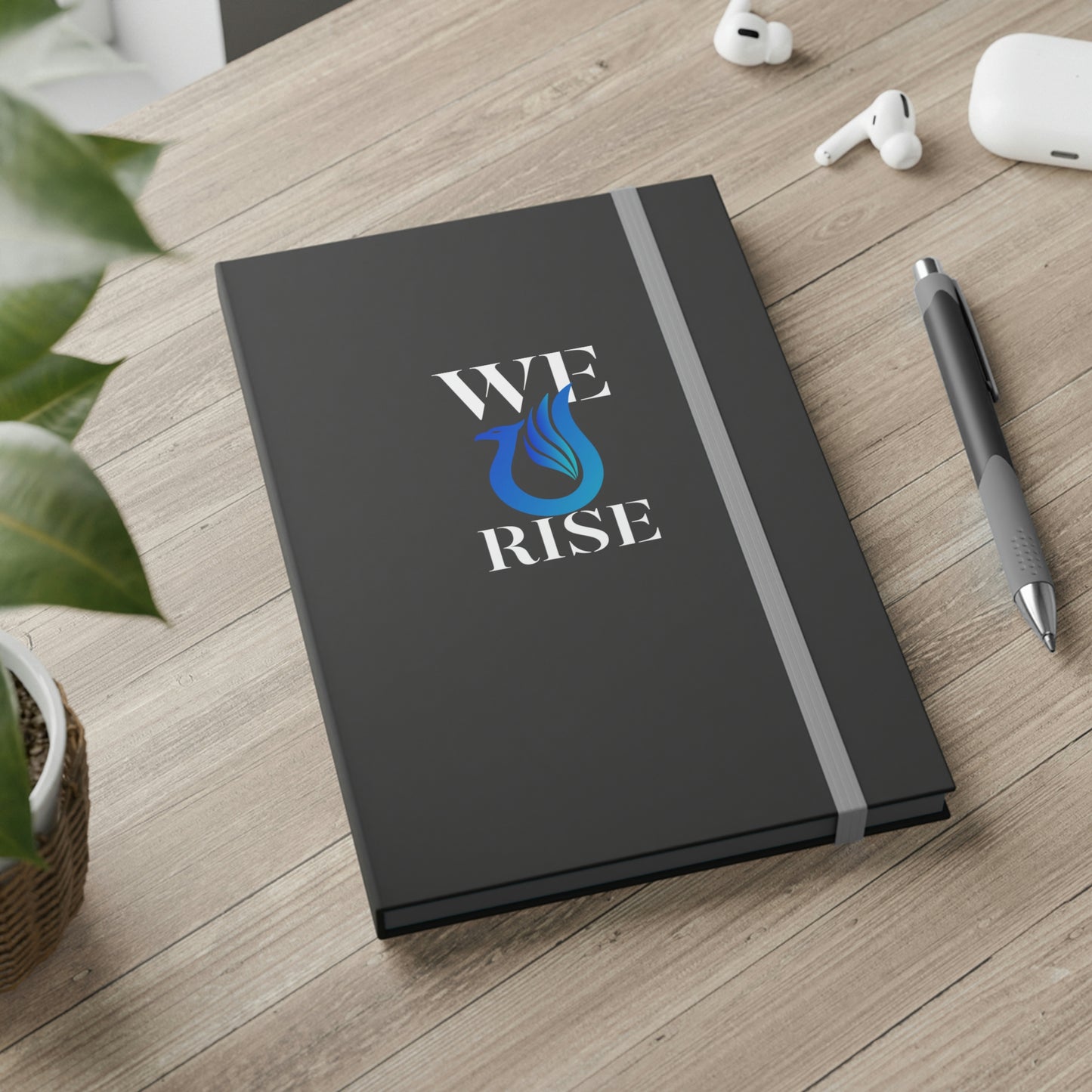 We Rise (Blue) - Color Contrast Notebook - Ruled