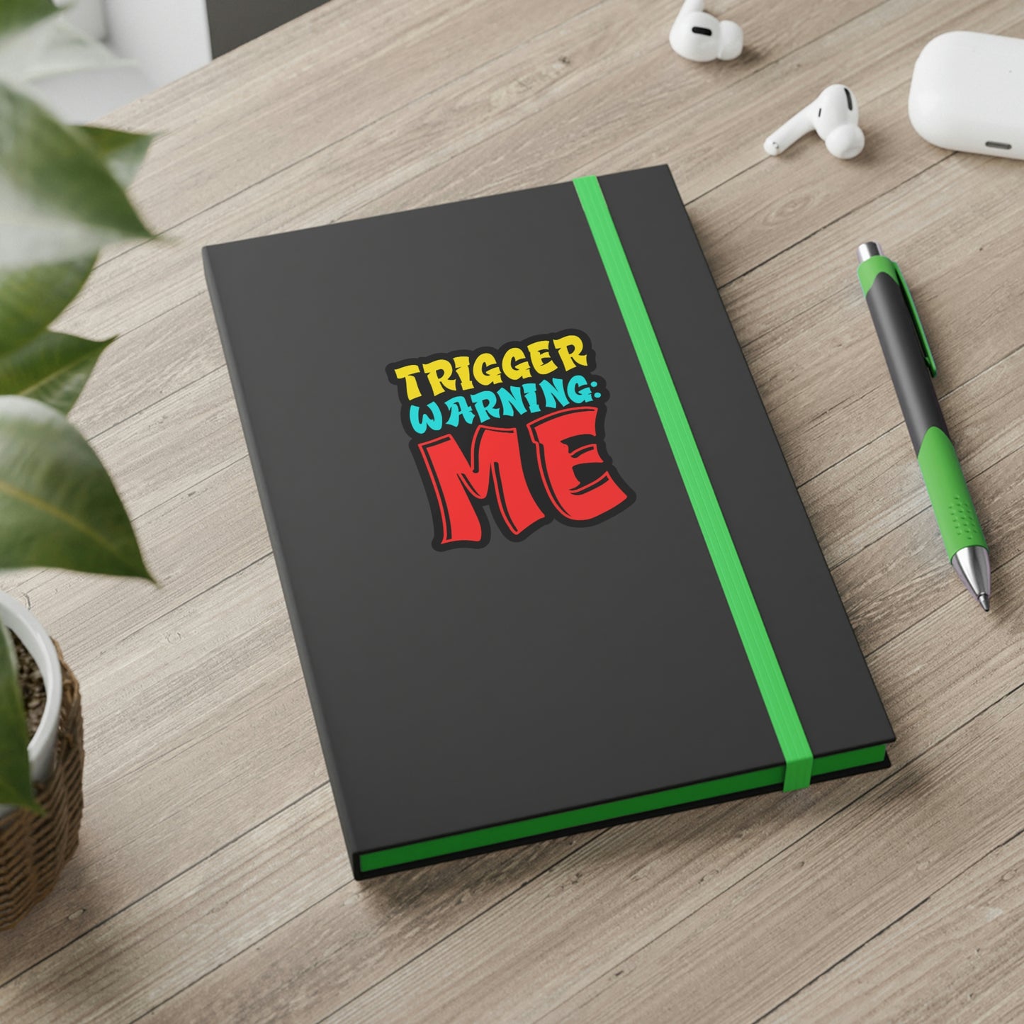 Trigger Warning - Color Contrast Notebook - Ruled