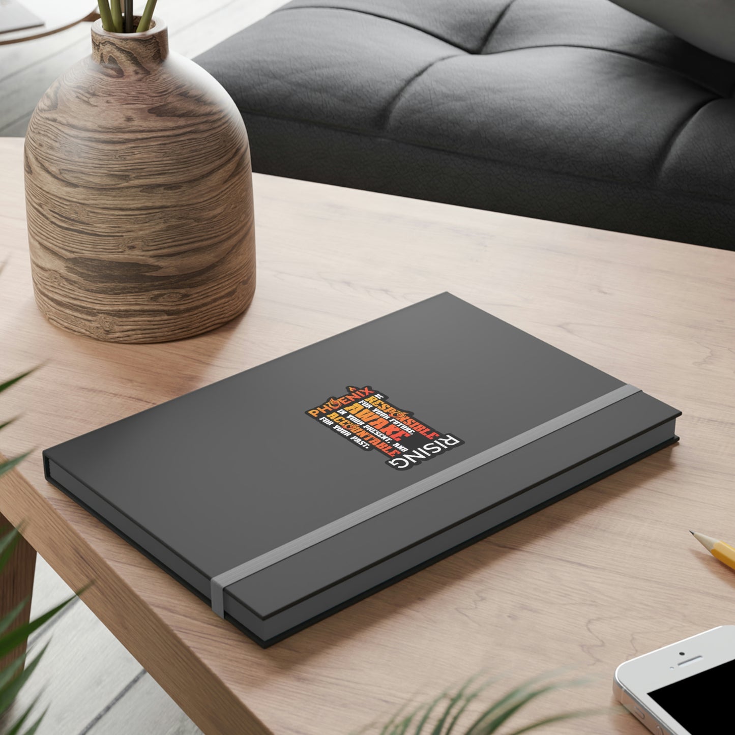 Responsible Awake Accountable - Color Contrast Notebook - Ruled