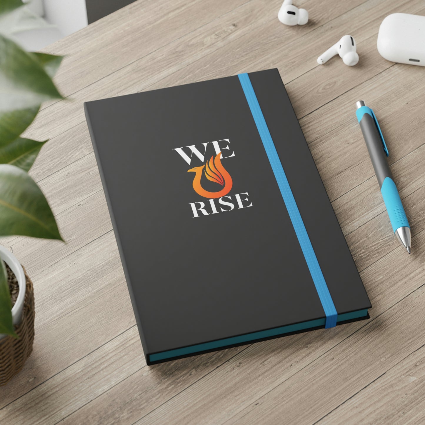 We Rise (Orange) - Color Contrast Notebook - Ruled