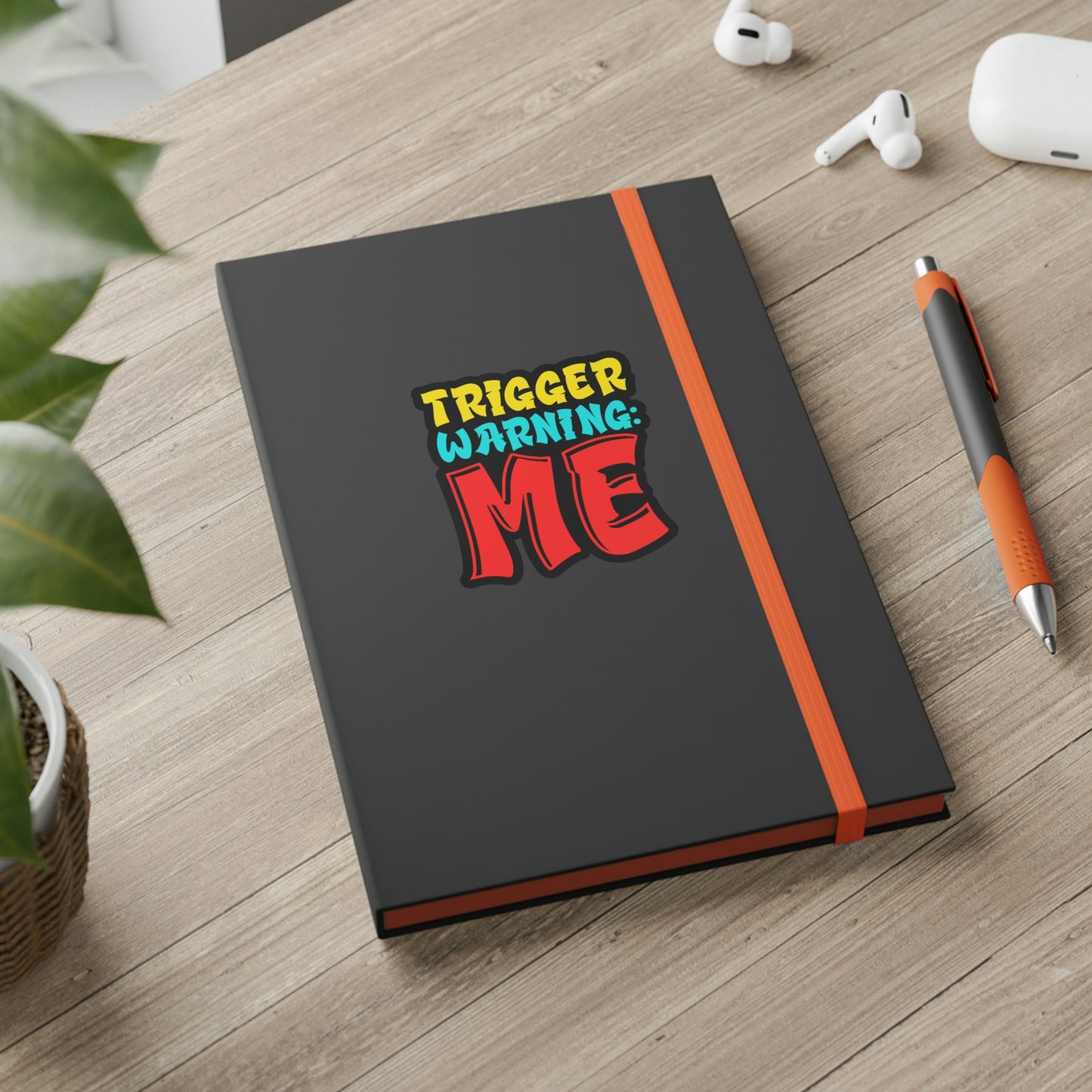 Trigger Warning - Color Contrast Notebook - Ruled