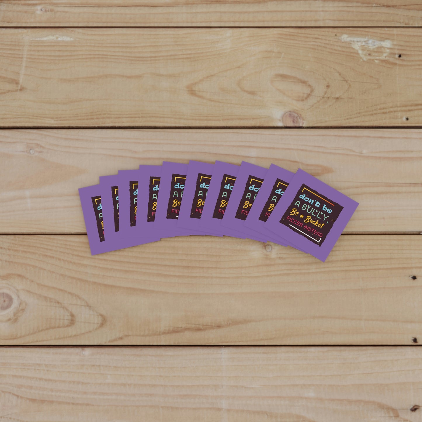 Be A Bucket Filler - Laminate Stickers, Square