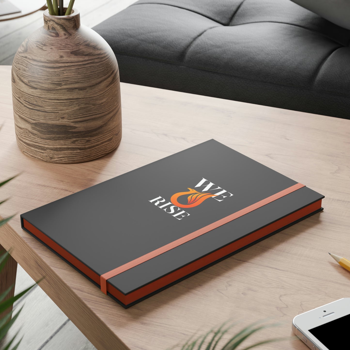 We Rise (Orange) - Color Contrast Notebook - Ruled