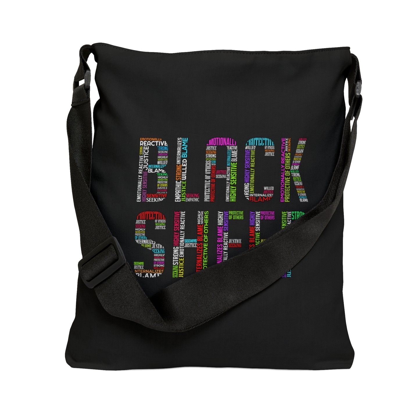 Black Sheep Attributes - Adjustable Tote Bag (AOP)