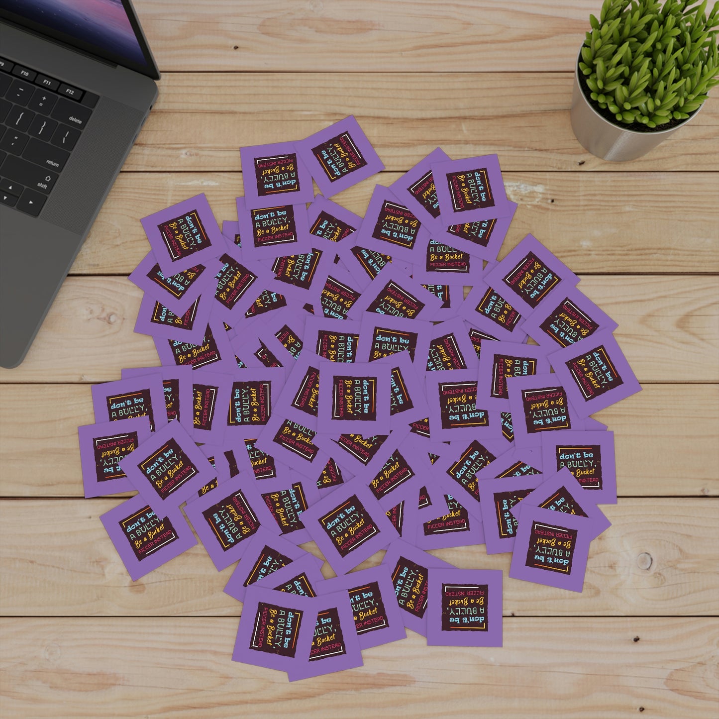 Be A Bucket Filler - Laminate Stickers, Square