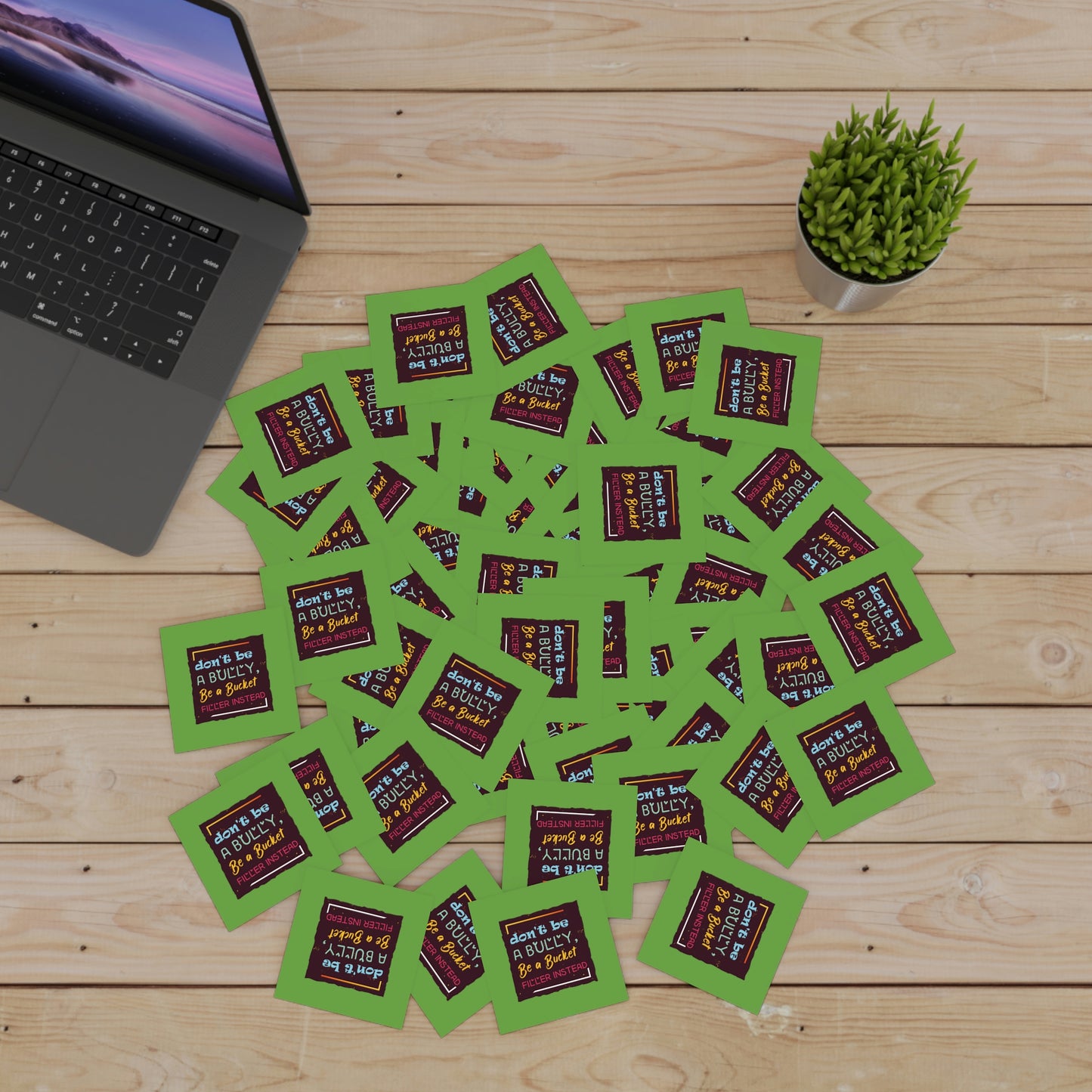 Be A Bucket Filler - Laminate Stickers, Square