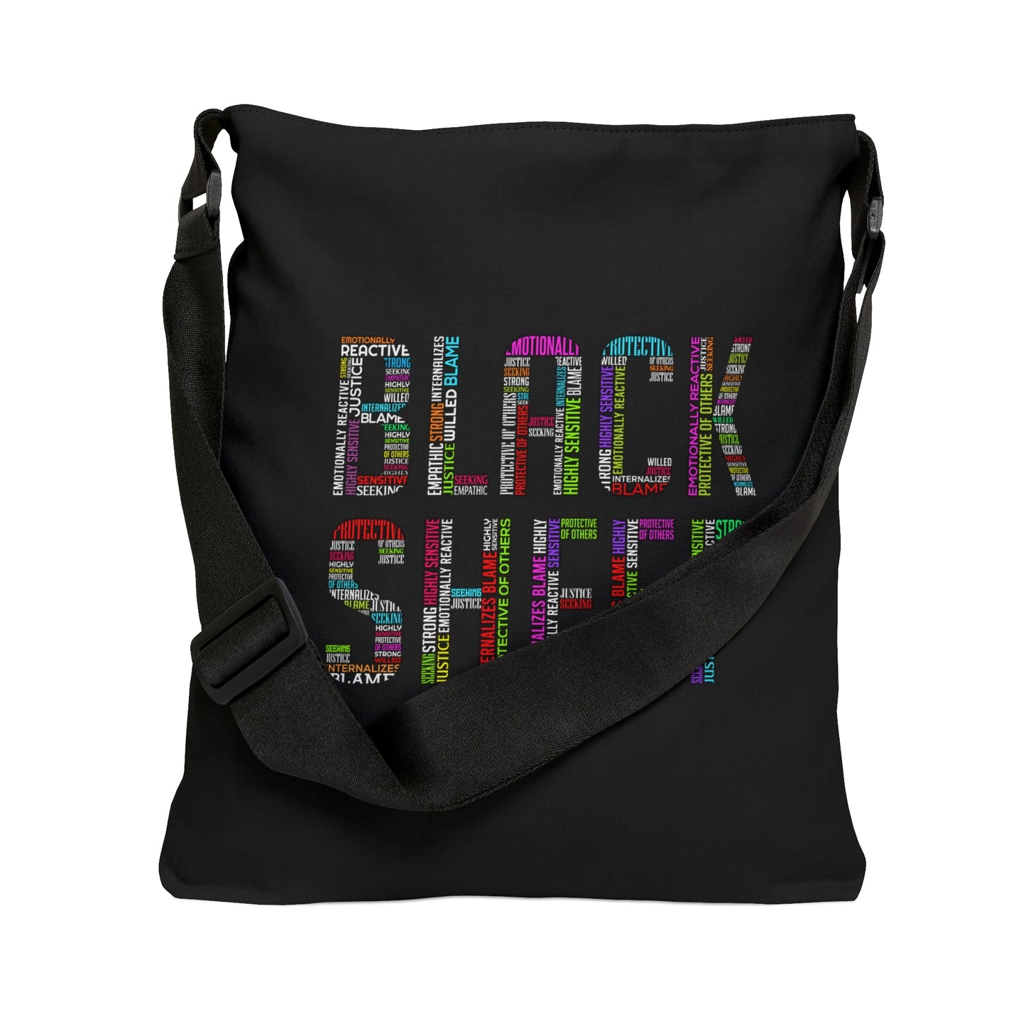 Black Sheep Attributes - Adjustable Tote Bag (AOP)