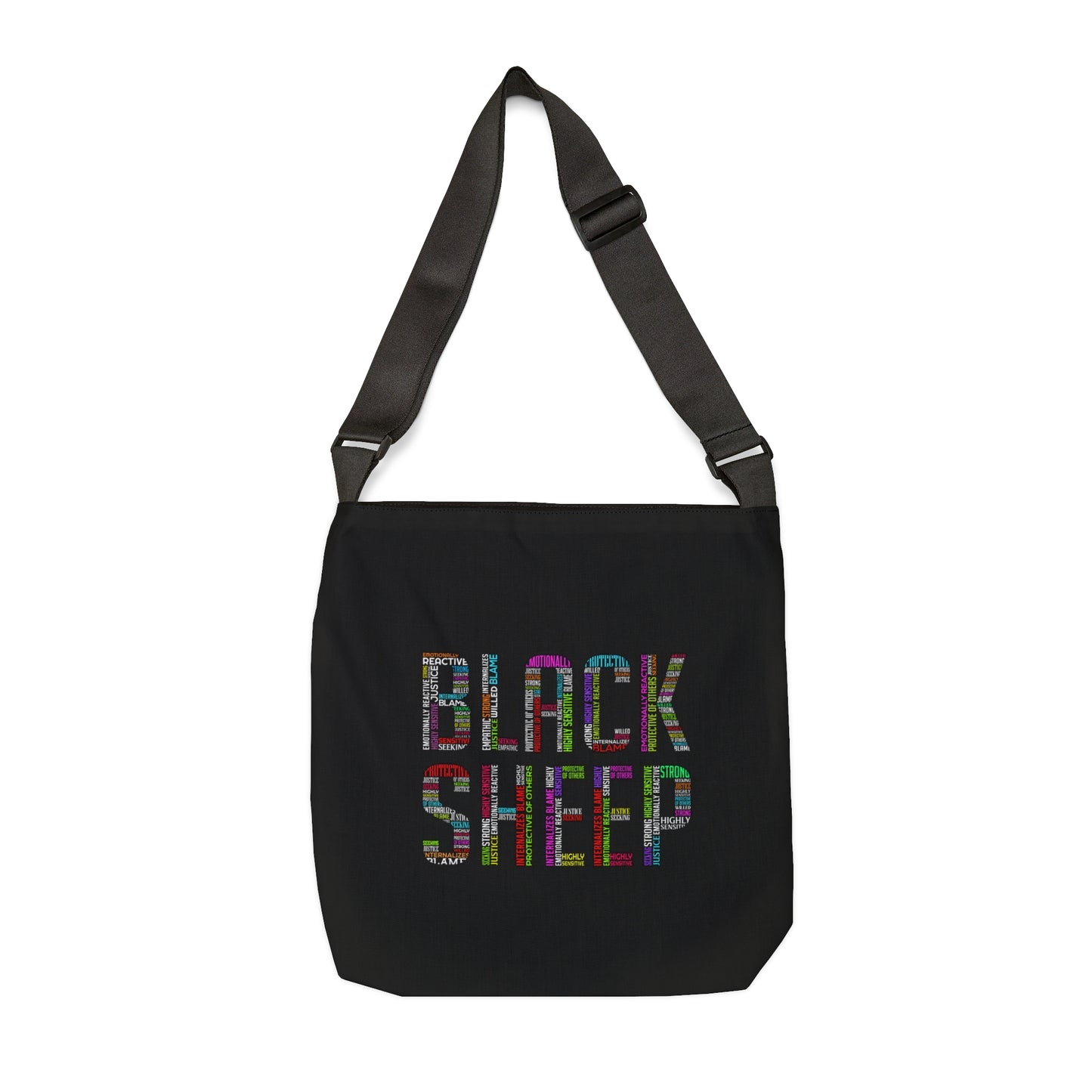 Black Sheep Attributes - Adjustable Tote Bag (AOP)