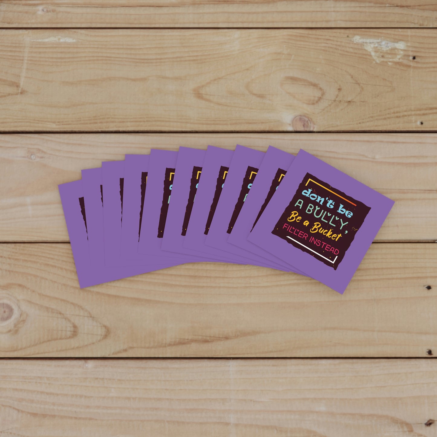 Be A Bucket Filler - Laminate Stickers, Square