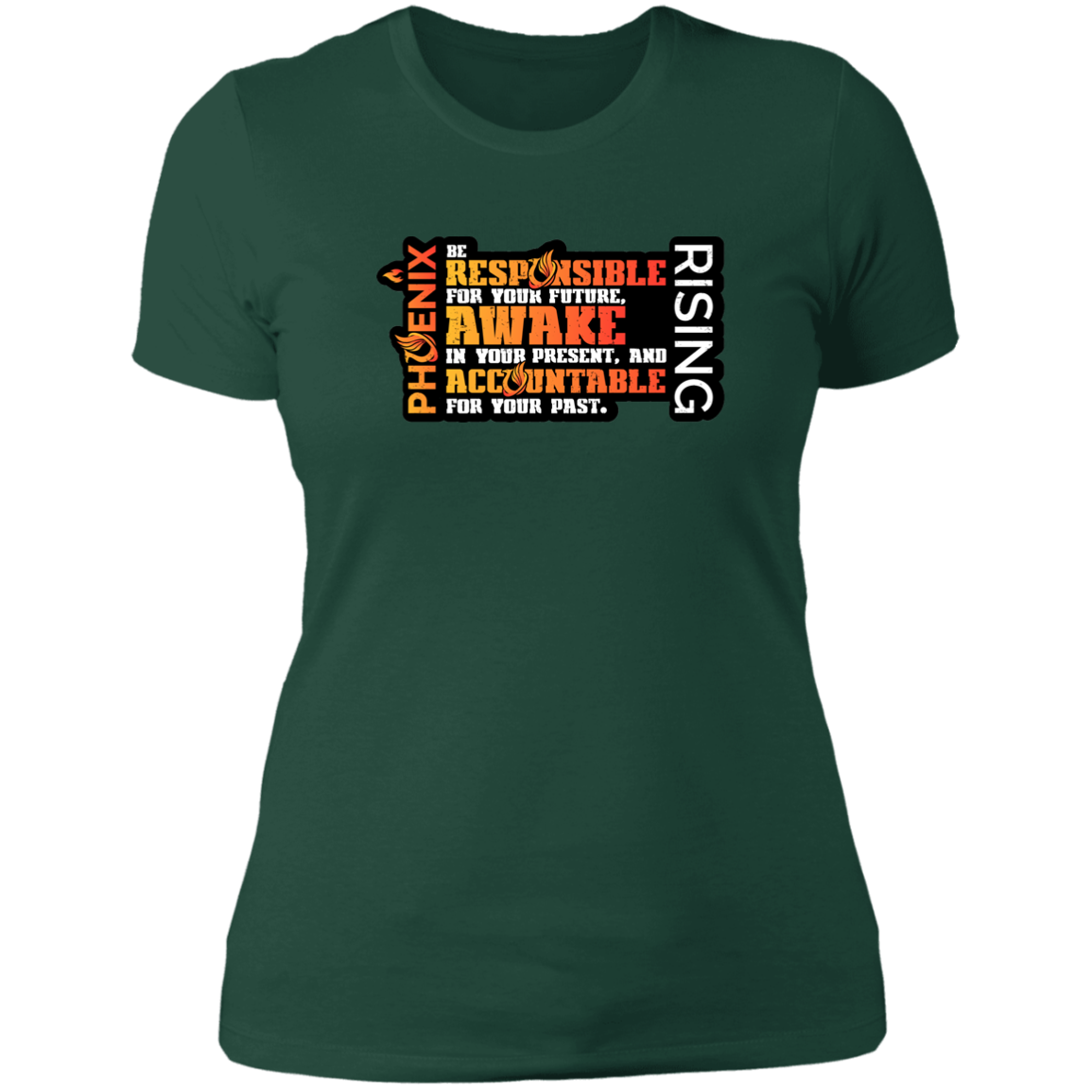 Responsible Awake Accountable - NL3900 Ladies' Boyfriend T-Shirt