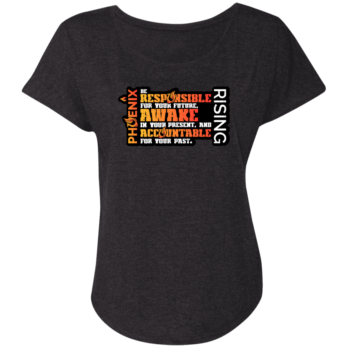Responsible Awake Accountable - NL6760 Ladies' Triblend Dolman Sleeve