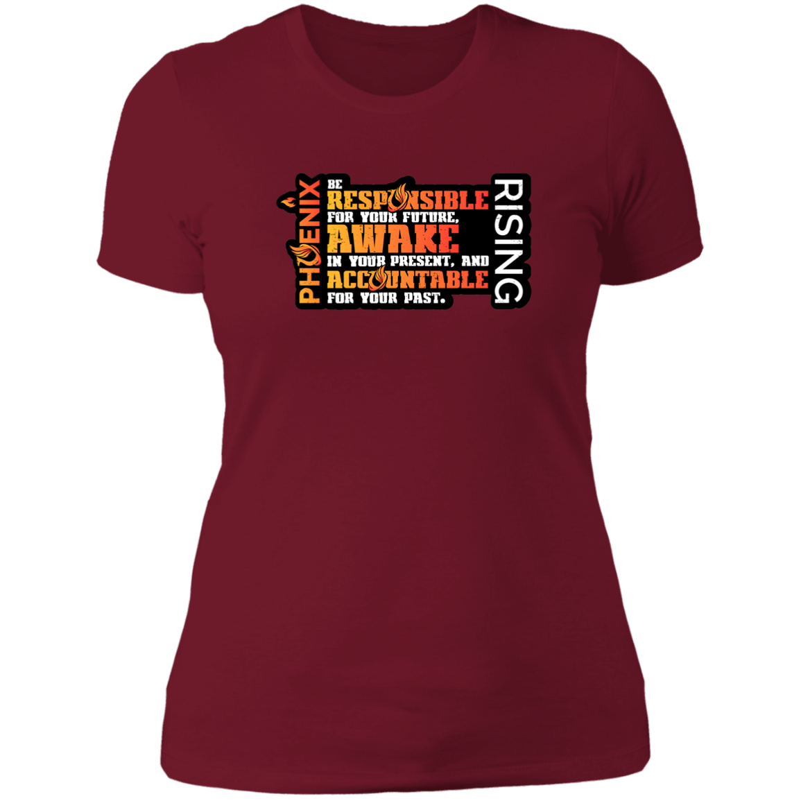 Responsible Awake Accountable - NL3900 Ladies' Boyfriend T-Shirt
