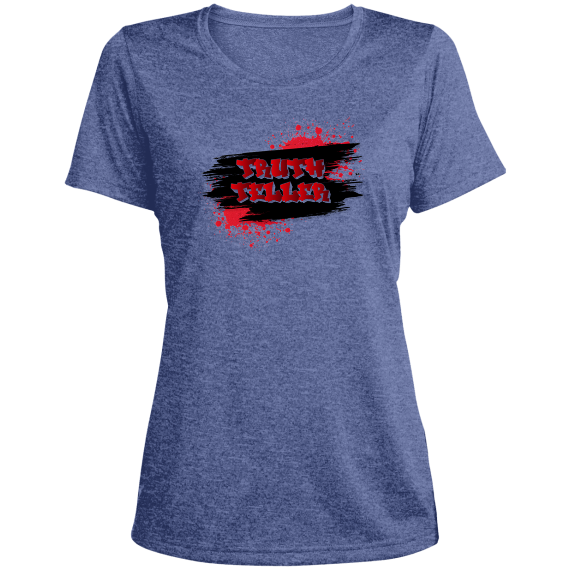 Truth Teller - LST360 Ladies' Heather Scoop Neck Performance Tee