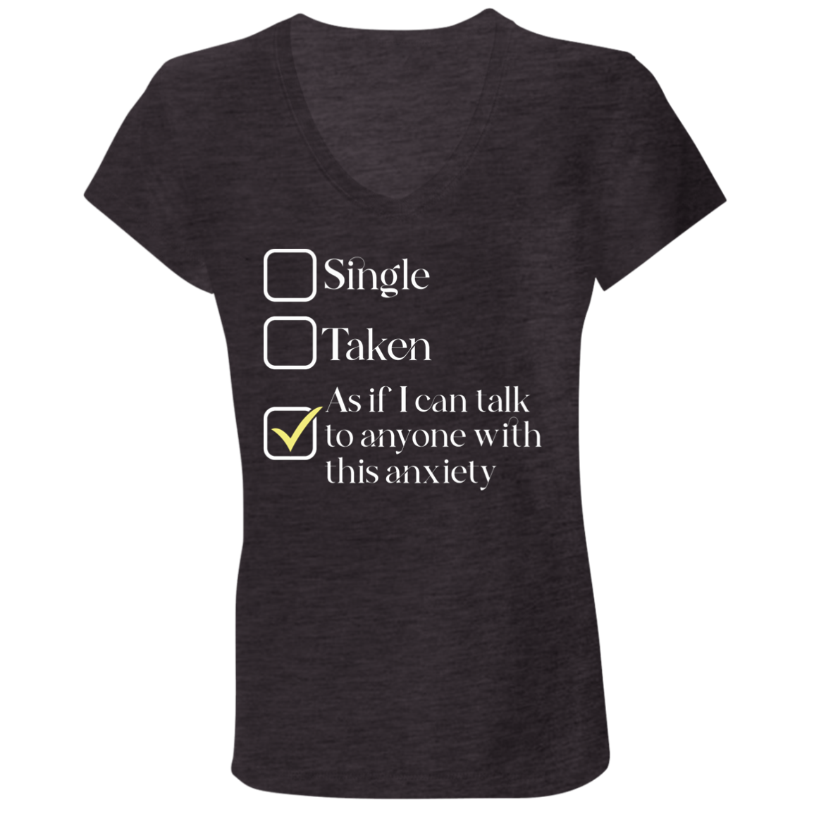 As If I Can Talk - Ladies' Jersey V-Neck T-Shirt