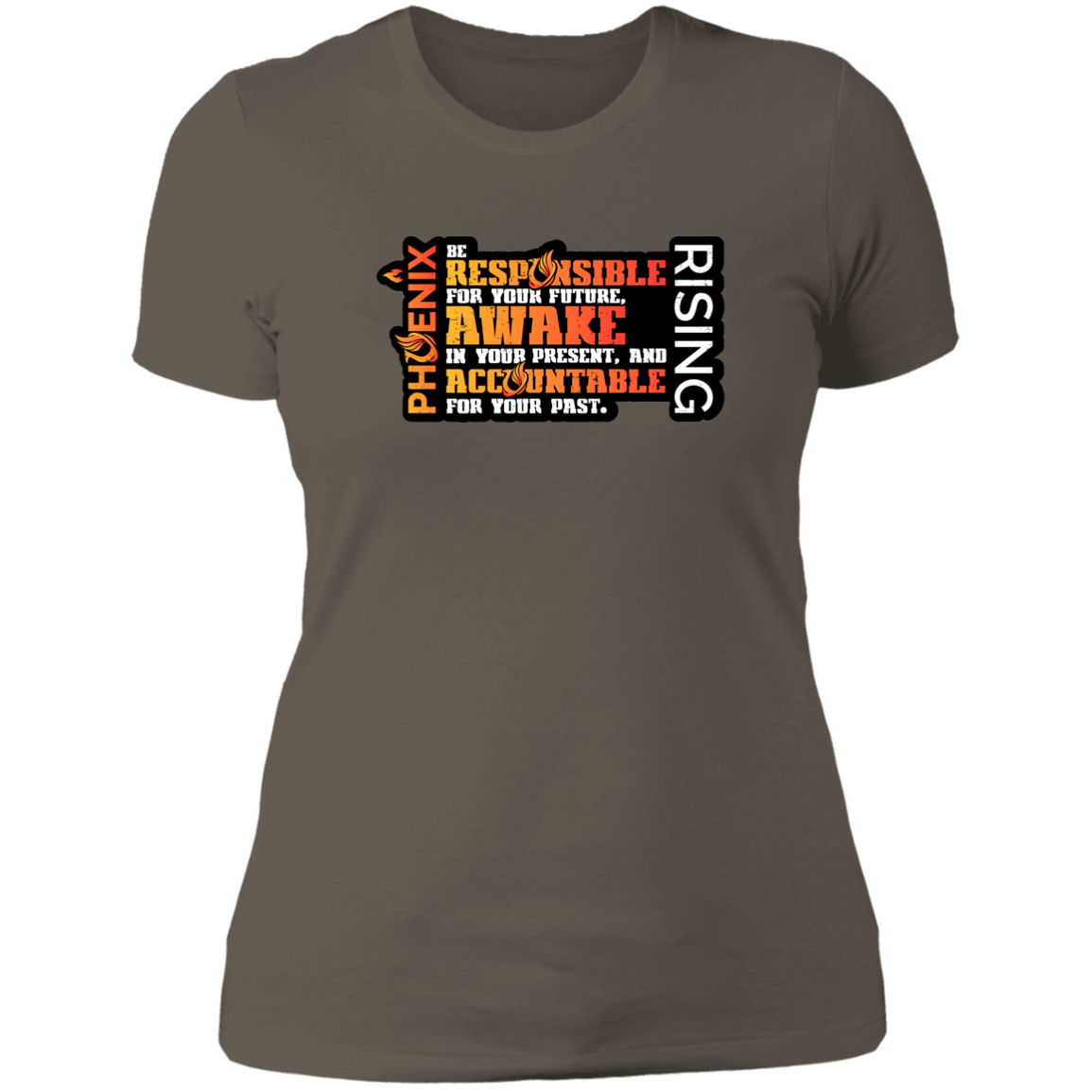 Responsible Awake Accountable - NL3900 Ladies' Boyfriend T-Shirt