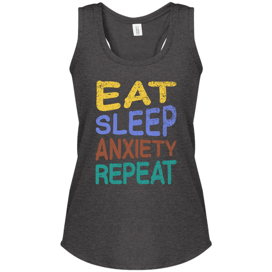 Eat Sleep Anxiety Repeat - Women's Perfect Tri Racerback Tank