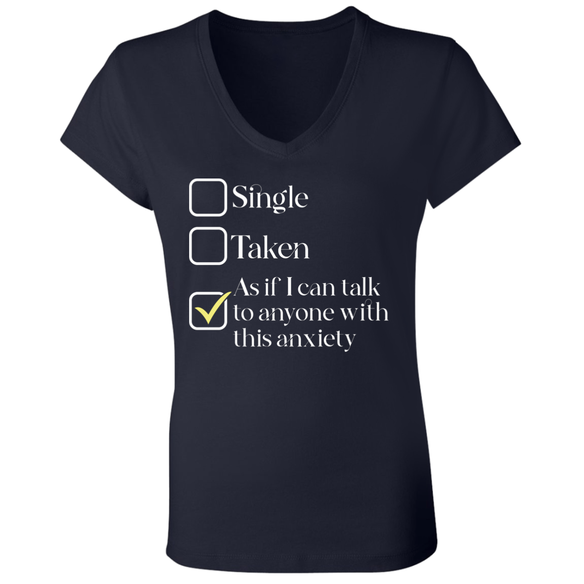 As If I Can Talk - Ladies' Jersey V-Neck T-Shirt