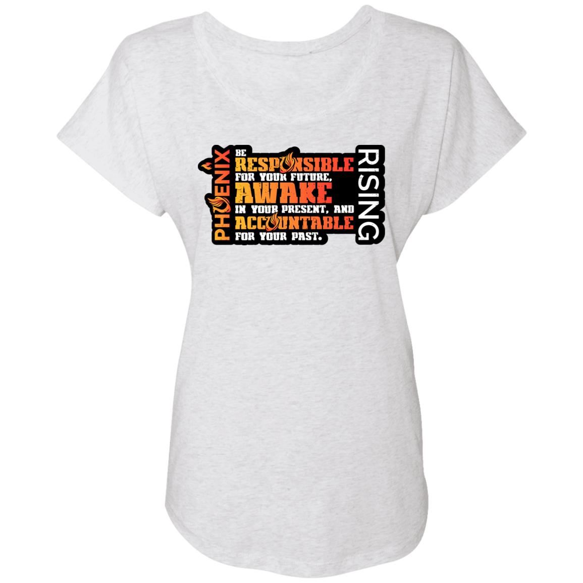 Responsible Awake Accountable - NL6760 Ladies' Triblend Dolman Sleeve