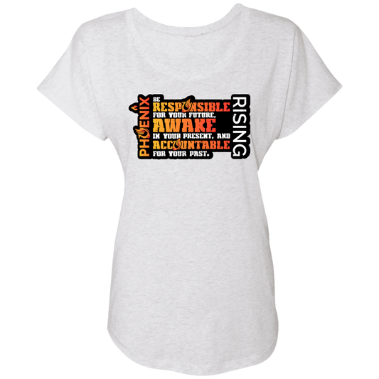 Responsible Awake Accountable - NL6760 Ladies' Triblend Dolman Sleeve