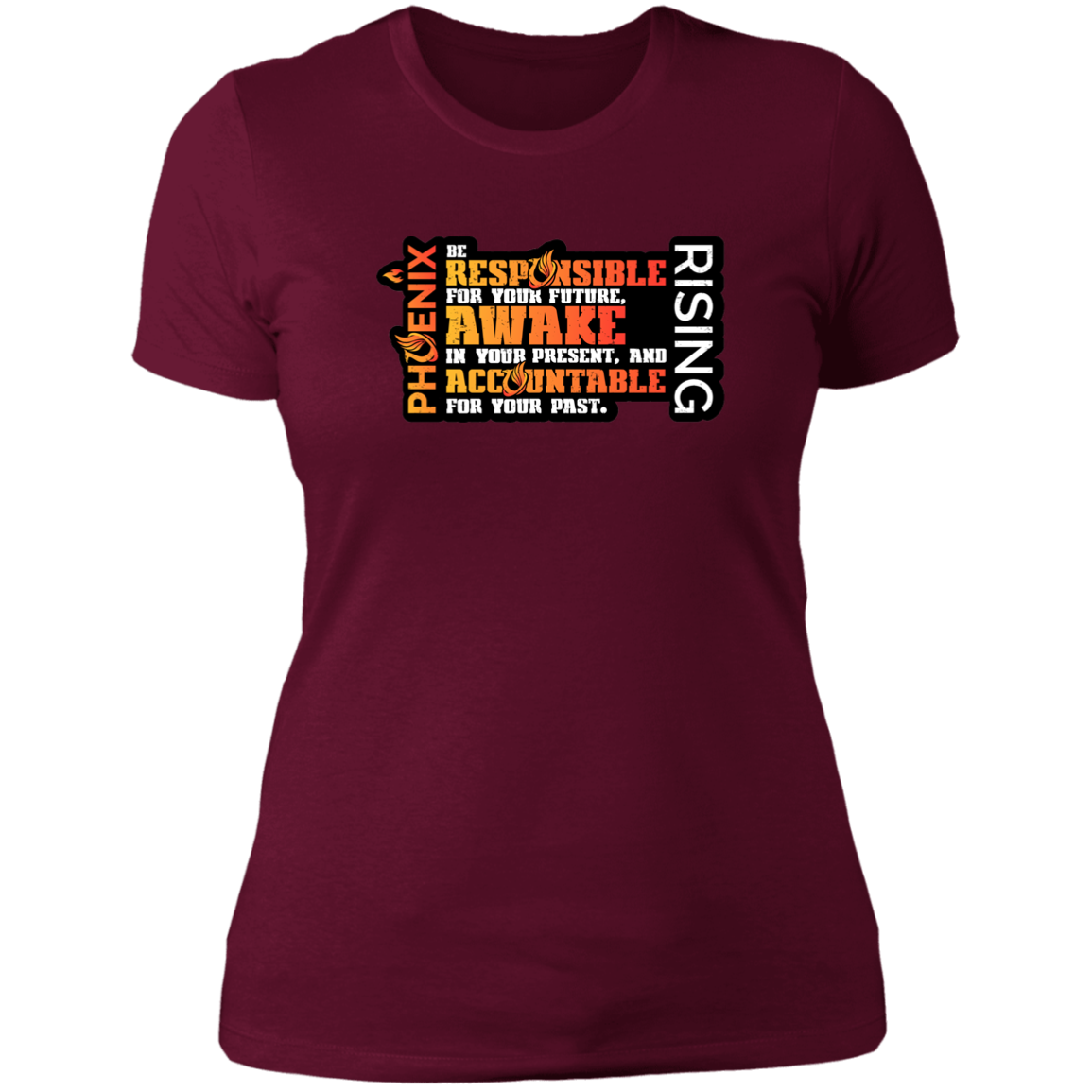 Responsible Awake Accountable - NL3900 Ladies' Boyfriend T-Shirt