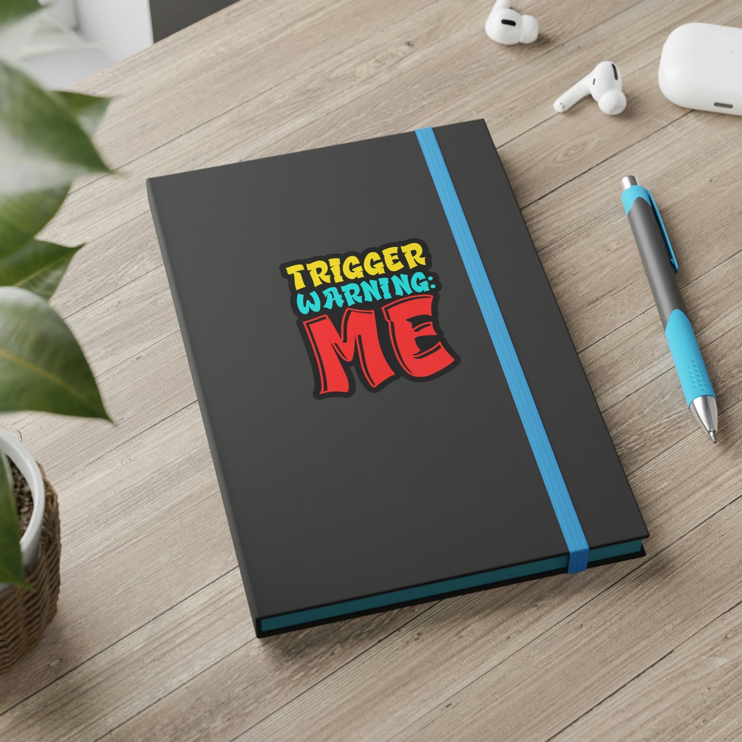 Trigger Warning - Color Contrast Notebook - Ruled