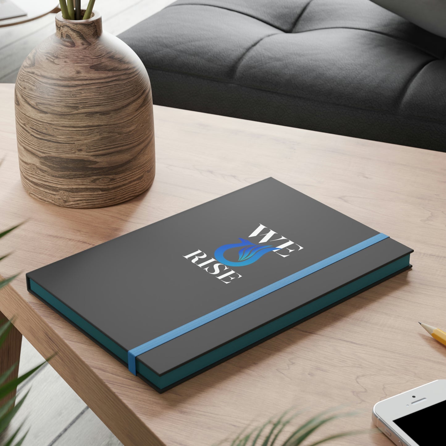 We Rise (Blue) - Color Contrast Notebook - Ruled
