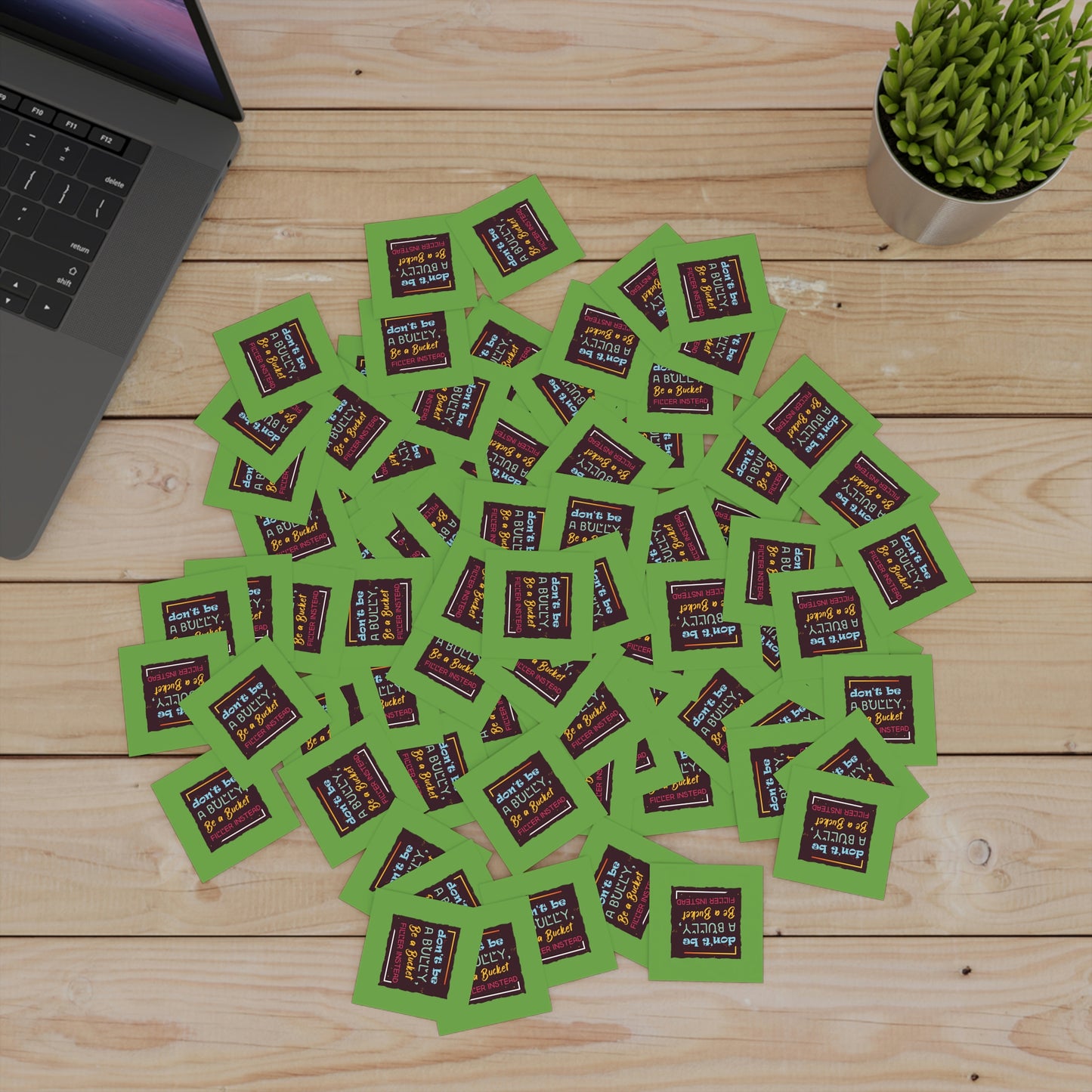 Be A Bucket Filler - Laminate Stickers, Square