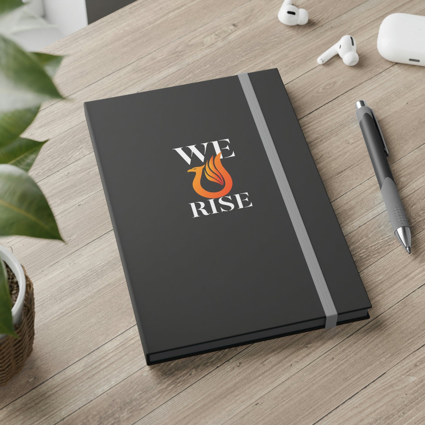 We Rise (Orange) - Color Contrast Notebook - Ruled