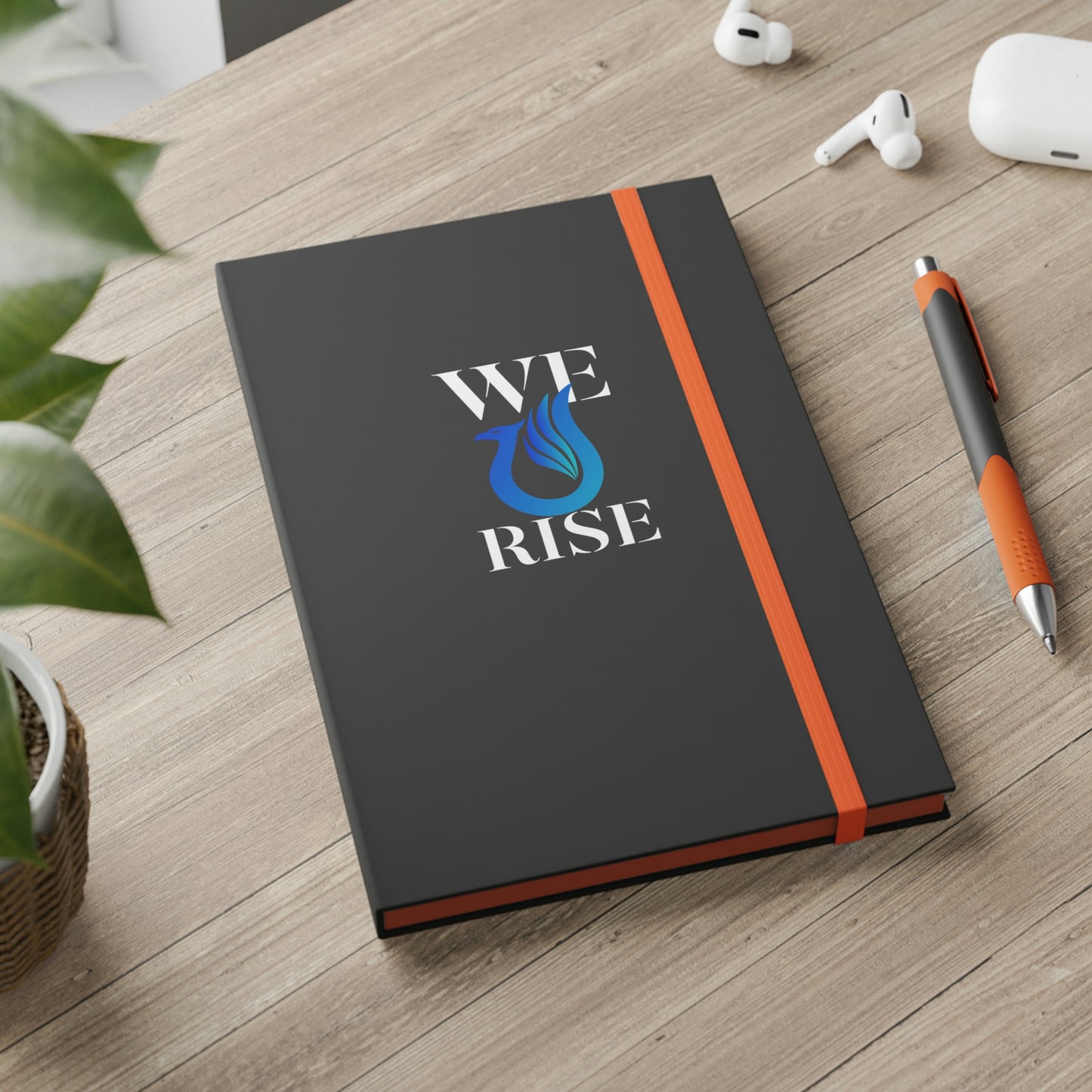 We Rise (Blue) - Color Contrast Notebook - Ruled