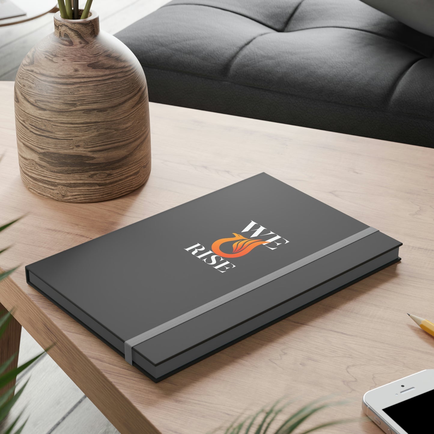 We Rise (Orange) - Color Contrast Notebook - Ruled
